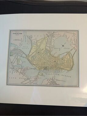 Map of Portland, Maine    Circa 1892.  Most likely removed from an Atlas
